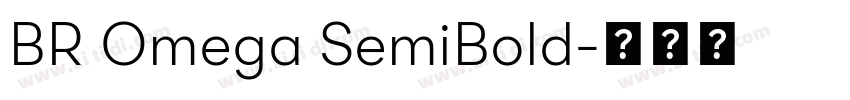 BR Omega SemiBold字体转换